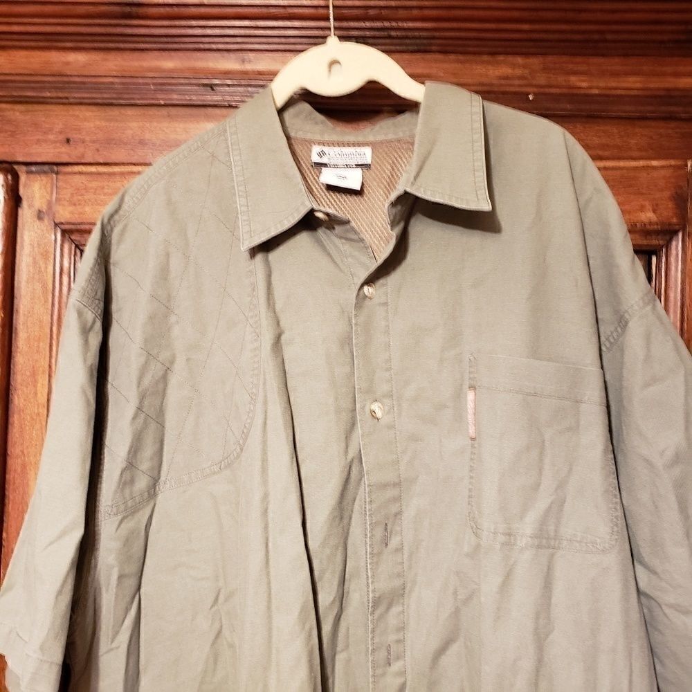 Columbia Sportswear Vented Shirt Olive sz XXL